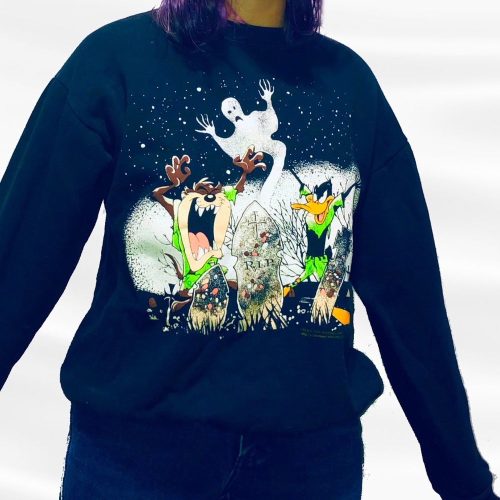 Spooky Tunes Sweater | L | Looney Tunes